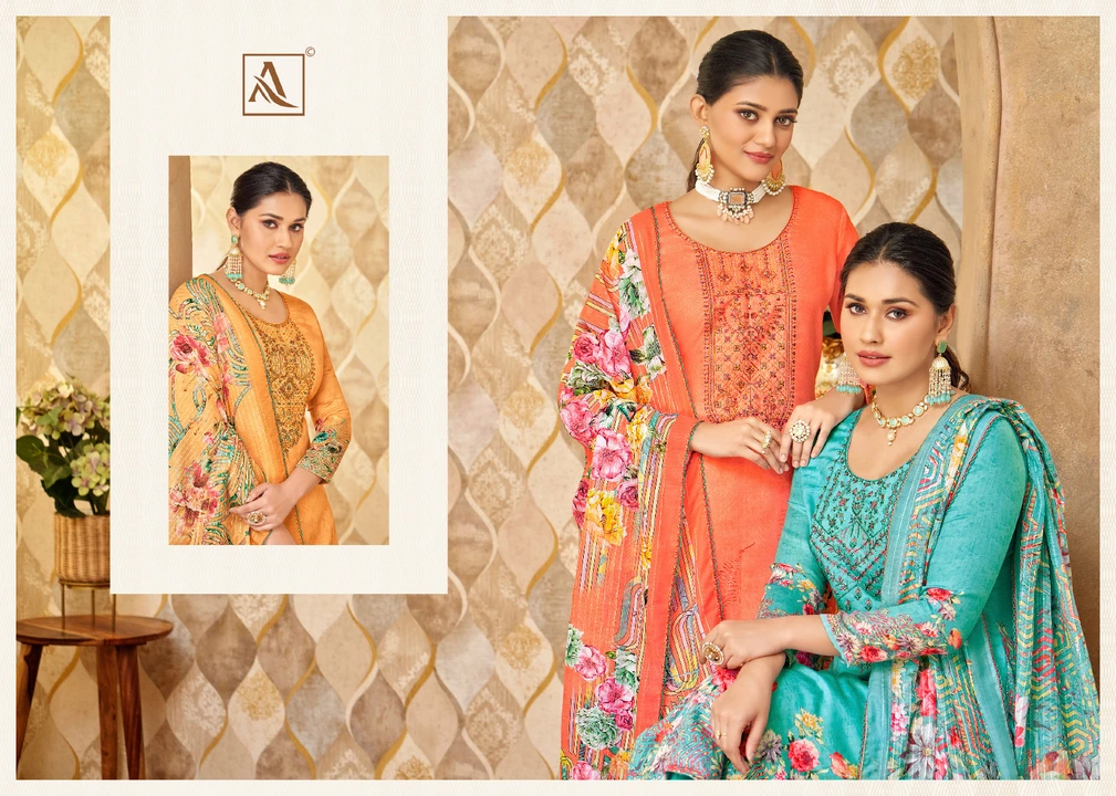 "
 Sr no.82480
 *Ladlii Edition 11 Alok Plazzo Style Suits*

Top: Pure Zam Cotton Digital Print With uploaded by Roza Fabrics on 4/11/2023