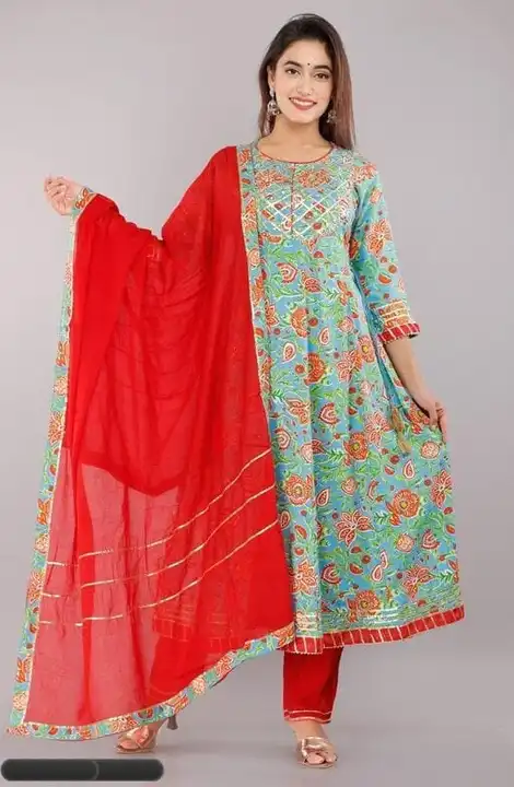 Anarkali Gown with pent with Dupptta uploaded by Rajendra creation on 4/11/2023