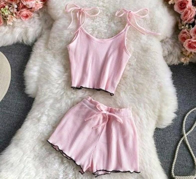 Tops And Bottom Set Pink uploaded by business on 4/11/2023