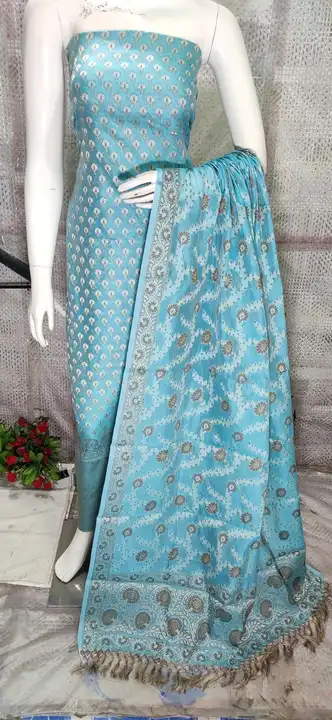 BANARASI CHANDERI SILK SUIT  uploaded by S.N.COLLECTIONS  on 4/11/2023