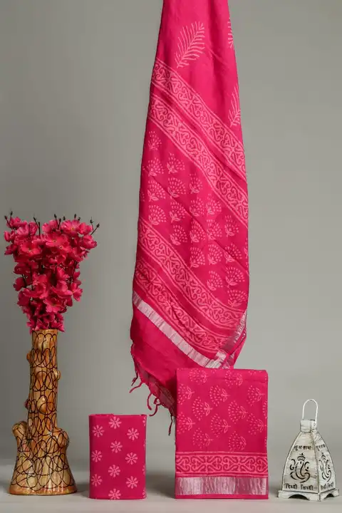 Cotton suits with Linen dupatta  uploaded by Indiana Creations  on 4/11/2023