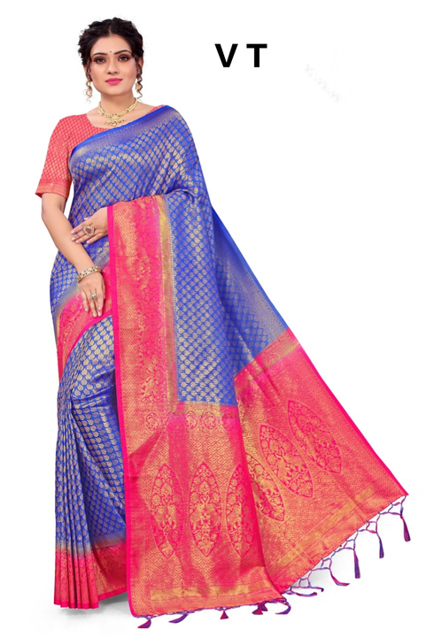 Kanjivaram saree uploaded by Jaanvi fashion on 4/11/2023