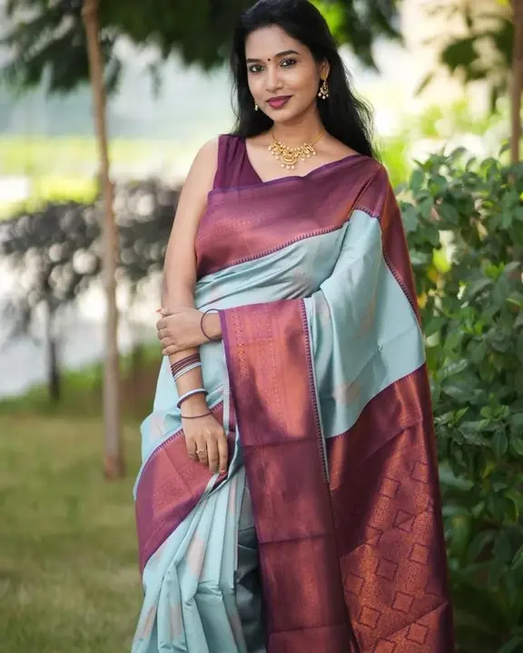 Beautiful saree with blouse piece  uploaded by Dhananjay Creations Pvt Ltd. on 4/11/2023