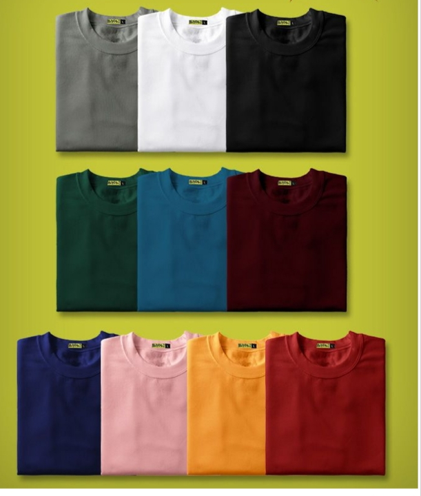 Solid Cotton Tshirts uploaded by business on 4/11/2023
