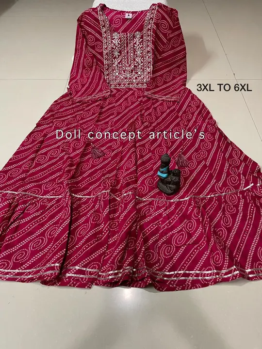 Reyon Anarkali Gown uploaded by RS Fashion on 4/11/2023