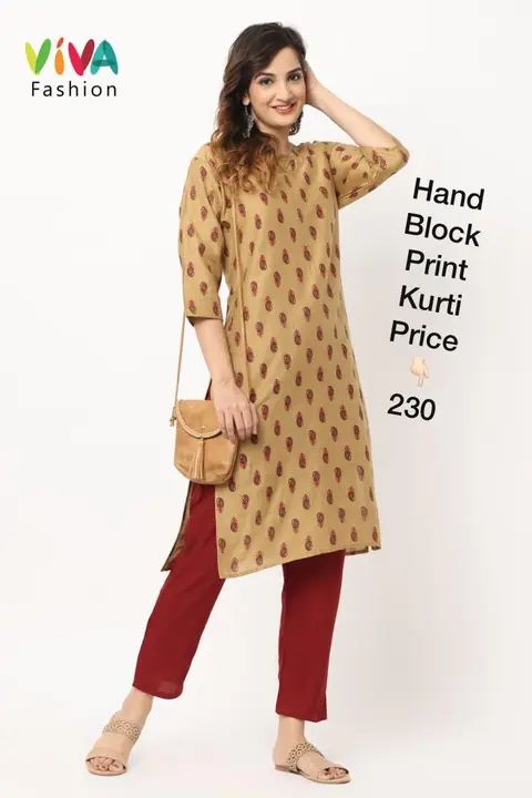 Kurti with pants  uploaded by Viva fashion on 4/11/2023