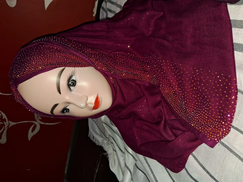 Glitter Stone hijab  uploaded by T. S. R muslim collection on 4/11/2023