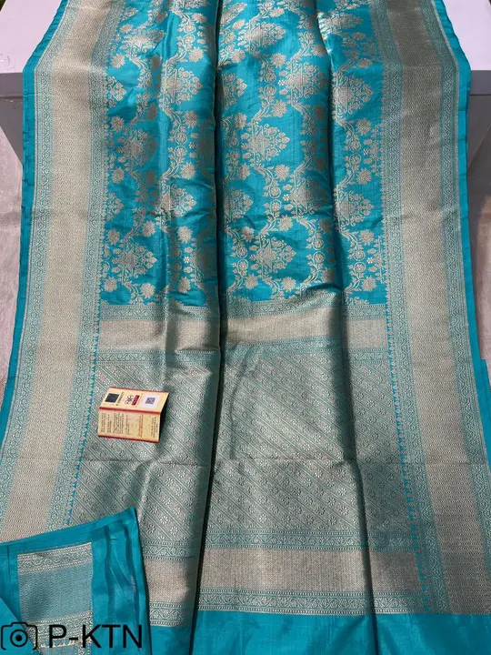 Pure katan silk saree with Silkmark Certified  uploaded by M S fabrics on 4/11/2023