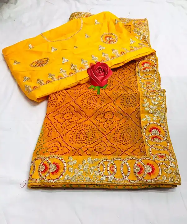 🔱🔱🔱🕉️🕉️🕉️🔱🔱🔱

special  chunri lunching

Hand wash saree ❤️❤️

👉60 gram mos jorjat fabric

 uploaded by Gotapatti manufacturer on 4/11/2023
