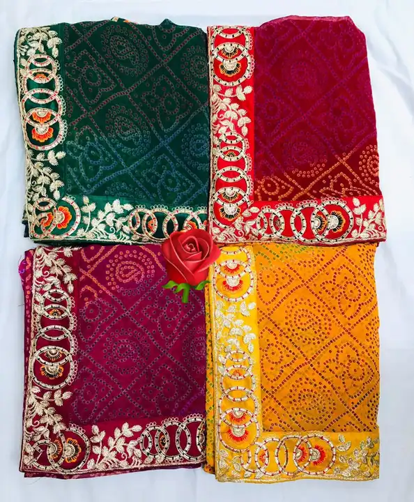 🔱🔱🔱🕉️🕉️🕉️🔱🔱🔱

special  chunri lunching

Hand wash saree ❤️❤️

👉60 gram mos jorjat fabric

 uploaded by Gotapatti manufacturer on 4/11/2023