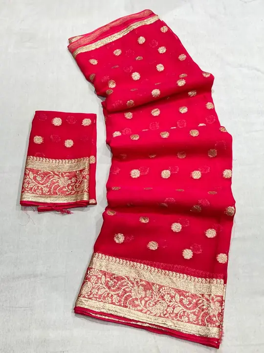 Today sale offar limited stock 
❤️ *Summerspecialsaree*  

*beautiful color combination Saree for al uploaded by Gotapatti manufacturer on 4/11/2023