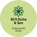 Business logo of M/s Dutta & son