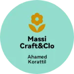 Business logo of Massi craft&cloths