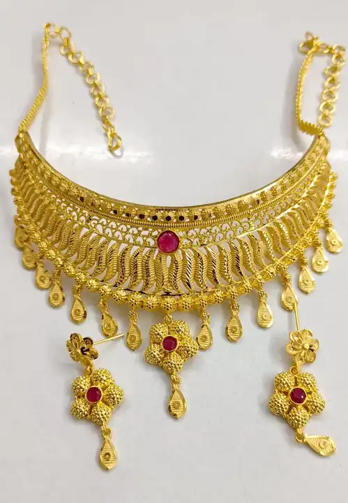 1gm gold jewellery  uploaded by Sradha sarees on 4/12/2023