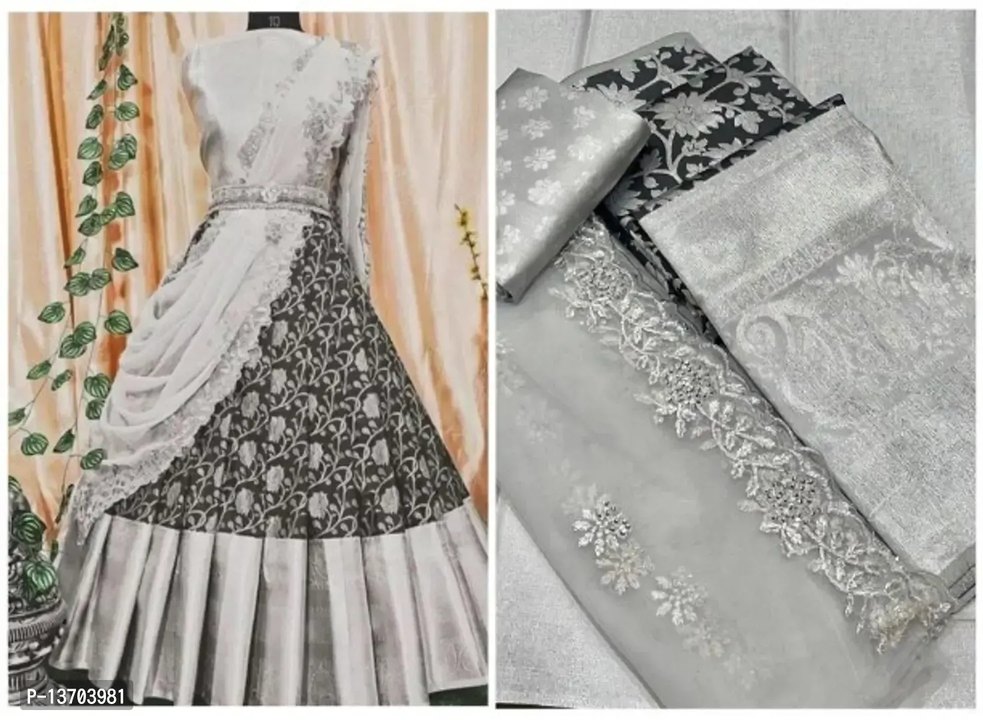 Kanjeevaram Silk South Style Lehenga Sarees with Blouse Piece and Dupatta

 Fabric:  Art Silk

 Type uploaded by Kris.hna0188 shop on 4/12/2023