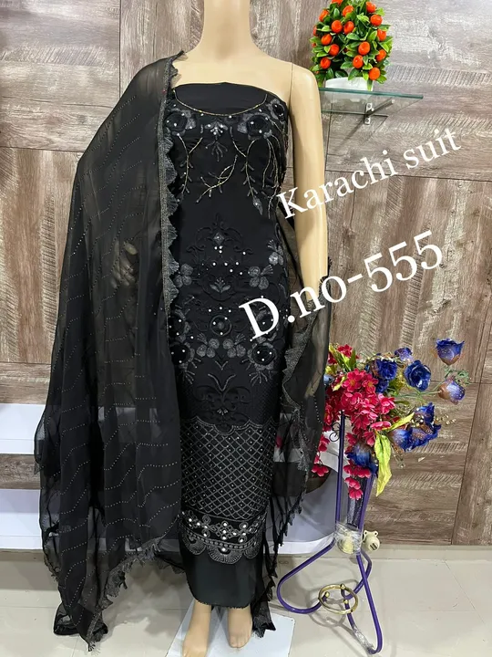 Karachi dress material  uploaded by Heena fashion house on 4/12/2023
