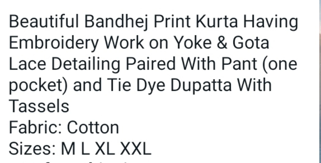 Cotton suit kurti paint dupatta uploaded by Aahil  chanderi handloom saree on 4/12/2023