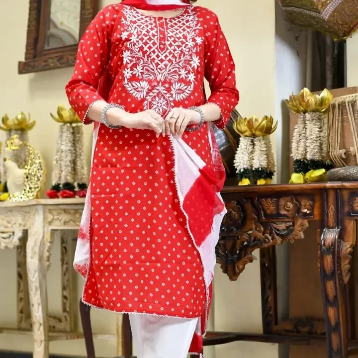 Cotton suit kurti paint dupatta uploaded by Aahil  chanderi handloom saree on 4/12/2023