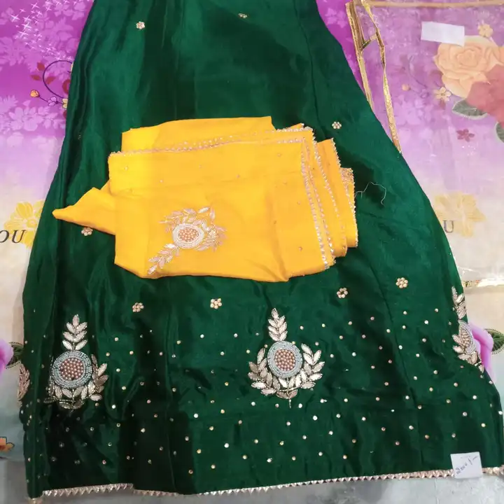 Chinon lehenga  uploaded by Soni clothes on 4/12/2023