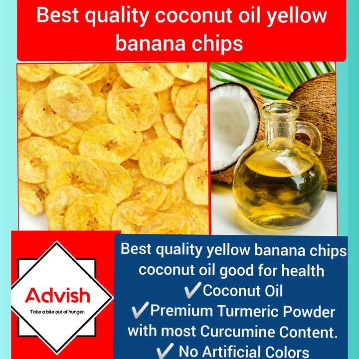 Coconut oil yellow banana chips  uploaded by business on 4/12/2023