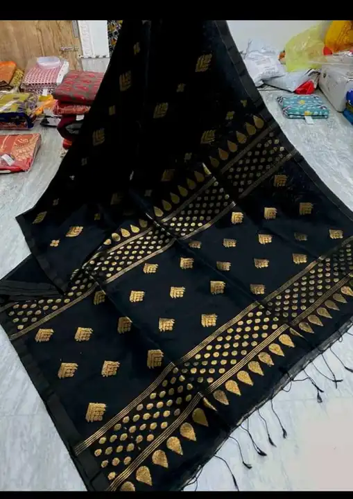 Organic lilen handloom saree uploaded by Anindita saree on 4/12/2023