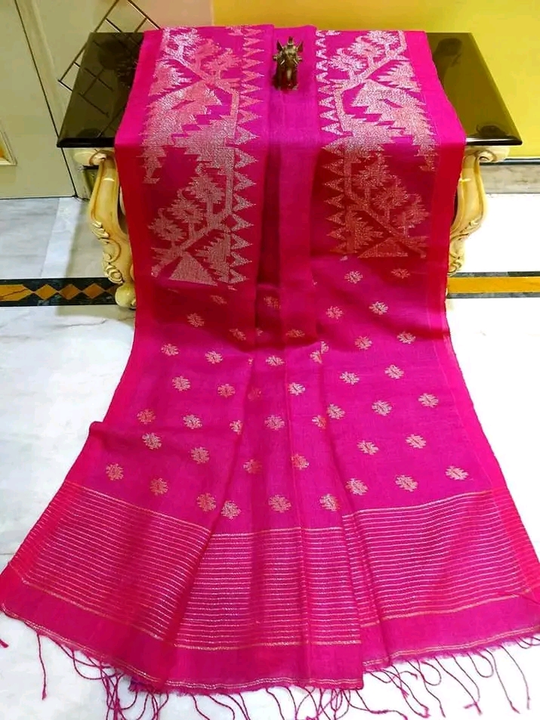 Lilen handloom banarosi  uploaded by Anindita saree on 4/12/2023