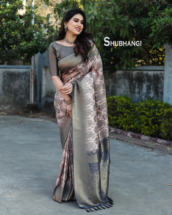 Soft banarasi silk saree uploaded by VINAYAK CREATION on 4/12/2023