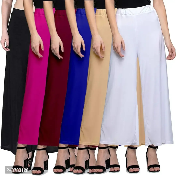 Stylish Synthetic Palazzo Combo Of 6 Pieces

 Color:  Multicoloured

 Fabric:  Polyester Blend

  uploaded by Kris.hna0188 shop on 4/12/2023