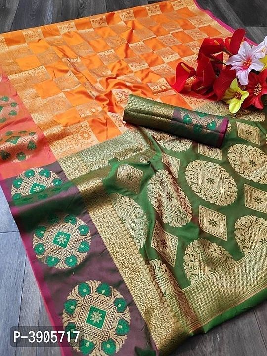 Post image Banarasi Lichi Silk Woven Design Sarees

Fabric: Silk Blend
Type: Saree with Blouse piece
Style: Woven Design
Design Type: Banarasi Silk
Saree Length: 5.5 (in metres)
Blouse Length: 0.8 (in metres)
Delivery: Within 7-9 business days
Returns:  Within 7 days of delivery. No questions asked
