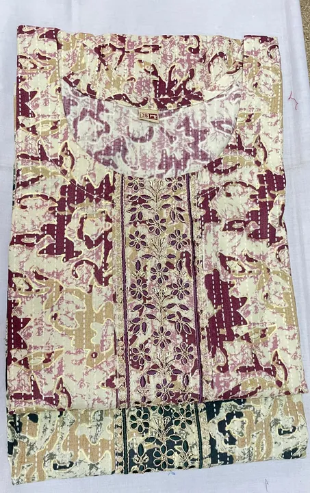Reyon print with tie Patti work  38 to 46 uploaded by Navkar Textile on 4/12/2023