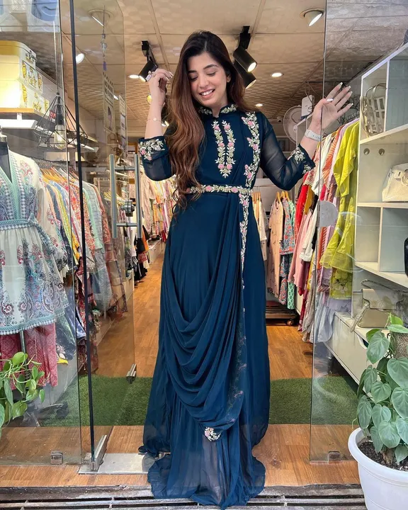 ♥️ PRESENTING NEW DESIGNER  EMBROIDERED ANARKALI GOWN ♥️
 uploaded by Fatema Fashion on 4/12/2023