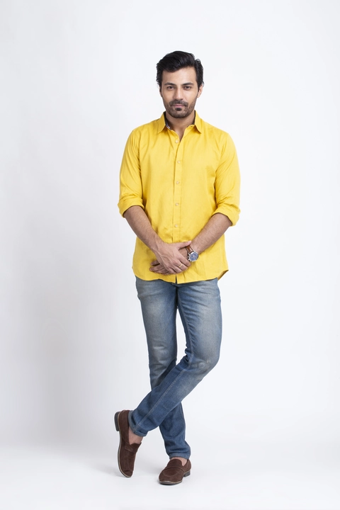 Pure cotton yellow shirt uploaded by business on 4/12/2023