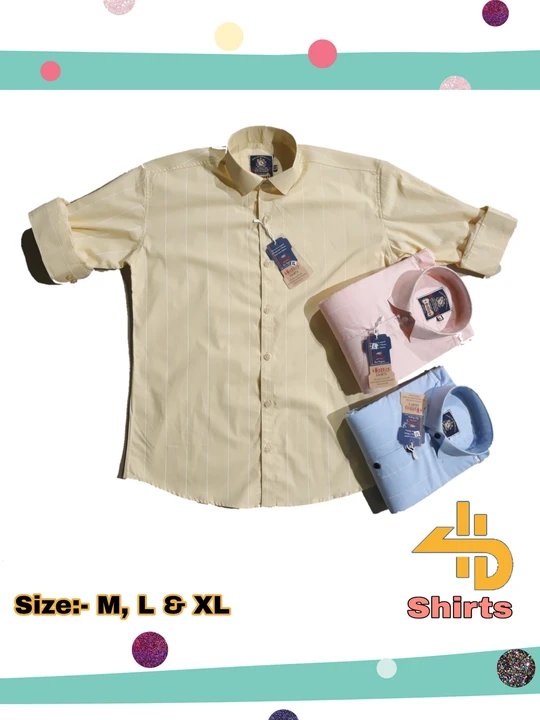 Post image Cotton Febric Shirts Full Sleeves printed shirts available in reasonable Prices.....