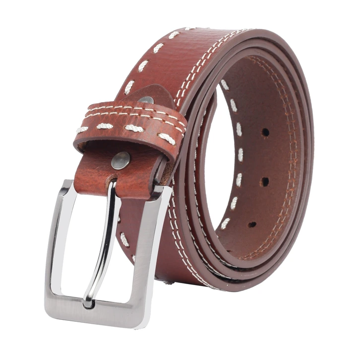 Leather belts with stitches and at very reasonable price  uploaded by business on 4/12/2023