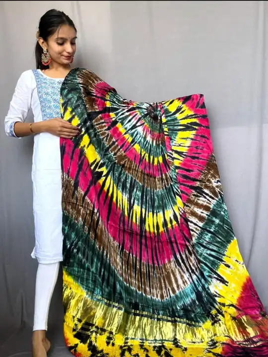 Pure Modaal silk. Lagdi pata. Duppata..taing daig.. shibori.. best'quality.. duppata fast book limit uploaded by HEERADHYA ENTERPRISE on 4/12/2023