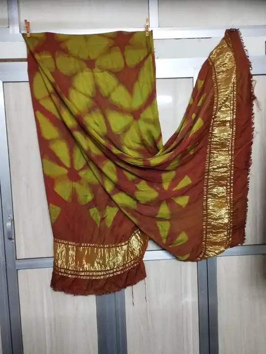 Pure Modaal silk. Lagdi pata. Duppata..taing daig.. shibori.. best'quality.. duppata fast book limit uploaded by HEERADHYA ENTERPRISE on 4/12/2023