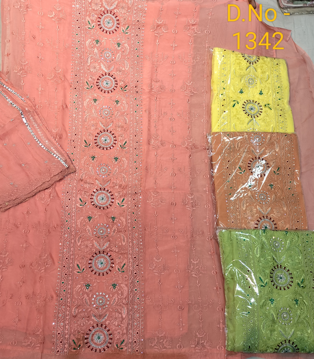 Post image Hey! Checkout my new product called
Organza dupatta work.