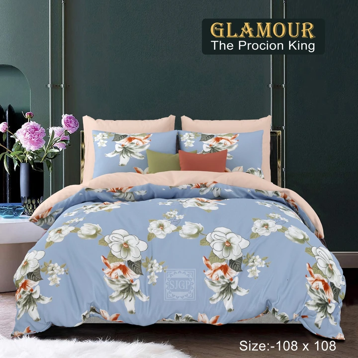 Premium king size bedsheets 108*108 inch uploaded by COPPVILLA - The art and craft store on 4/12/2023