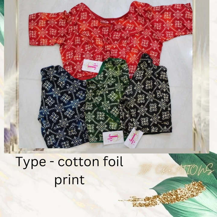 Reyon cotton foil print  uploaded by JP CREATION on 4/12/2023