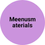 Business logo of Meenusmaterials