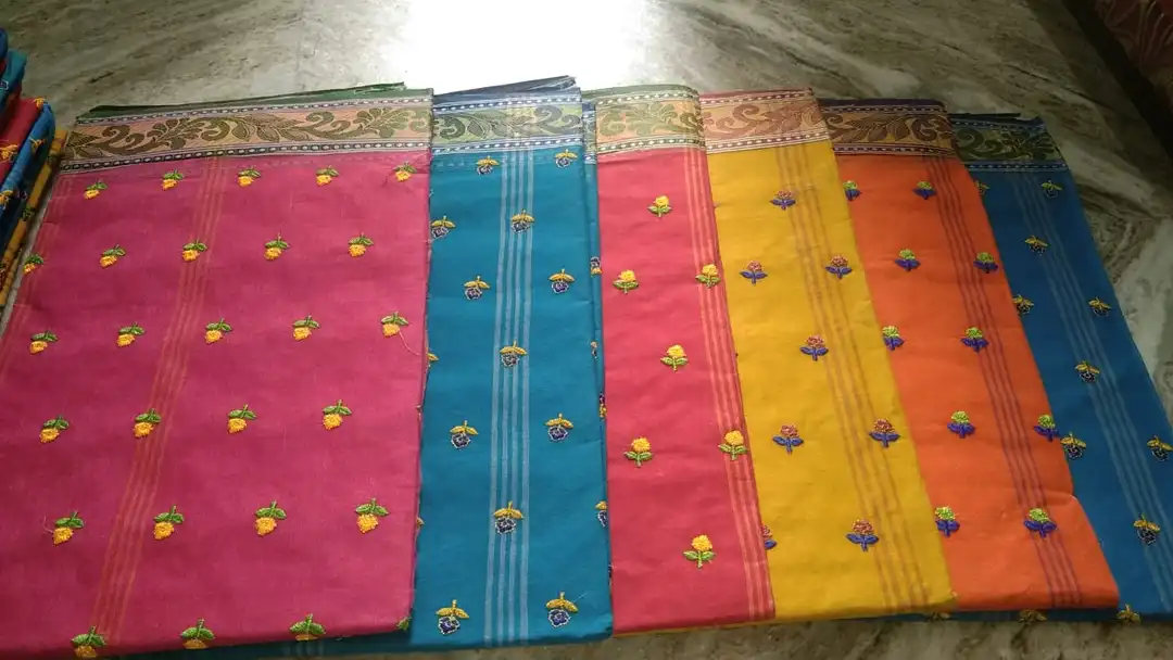 Tant embroidery  uploaded by Dasharath Ghosh Handlooms Pvt. Ltd. on 4/12/2023