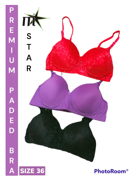 Premium paded bra M-Star Brand  3 pcs combo uploaded by Fashion Display on 4/12/2023