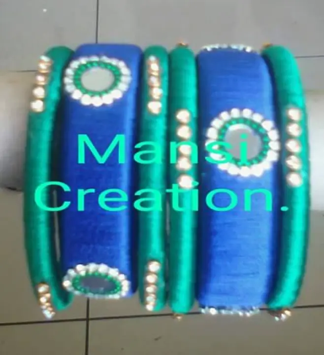 Silk Thread Bangles  uploaded by Mansi Creation. on 4/12/2023