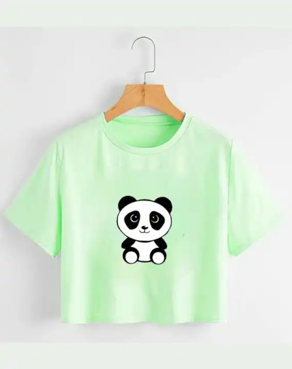 Women's premium cotton blend crop tshirts uploaded by Sparkfit on 4/12/2023