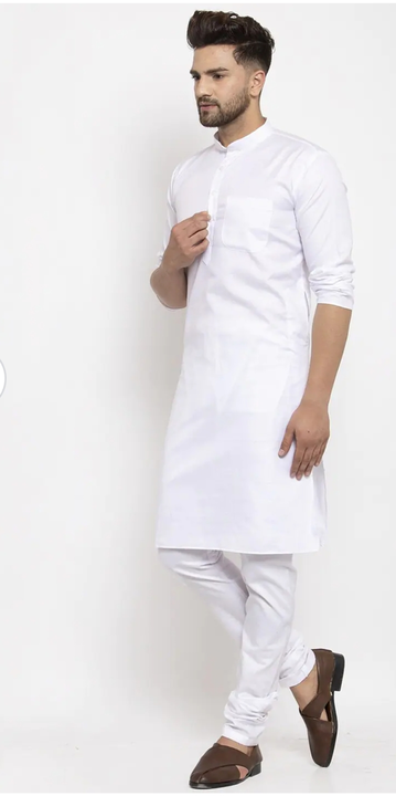White Kurta Pyjama  uploaded by Om Shiv Garments on 4/12/2023