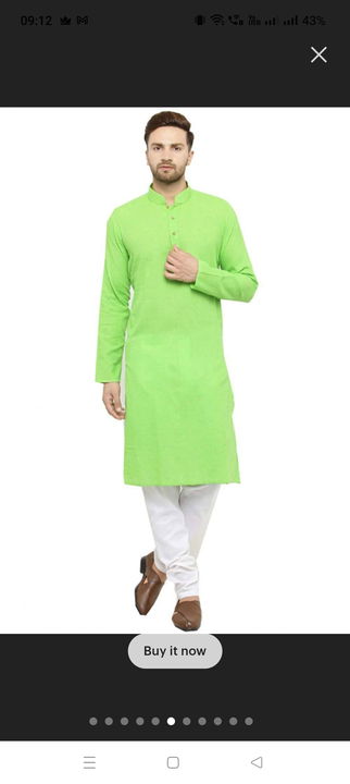 Colour Kurta Pyjama  uploaded by Om Shiv Garments on 4/12/2023