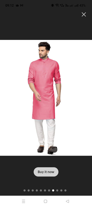 Colour Kurta Pyjama  uploaded by Om Shiv Garments on 4/12/2023