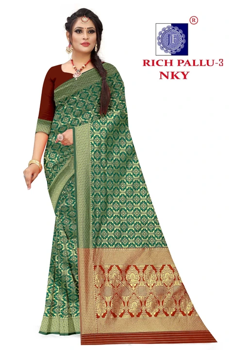 Banarasi silk uploaded by Jalan fashion saree menufecturer on 4/12/2023