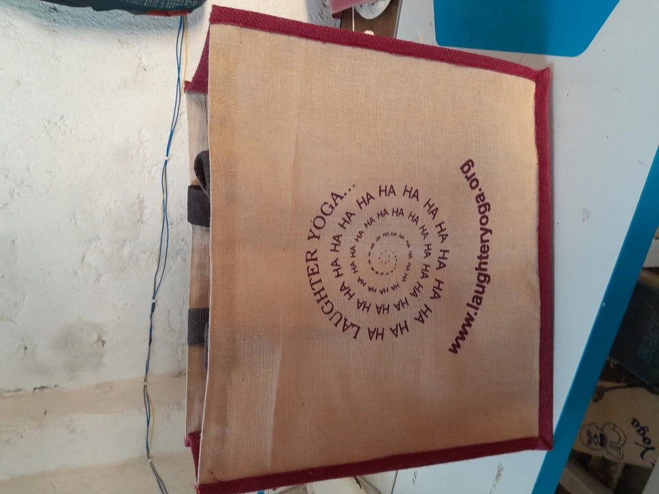 Jute bag paint uploaded by MS Anwar Shaikh chut cotton back on 4/12/2023
