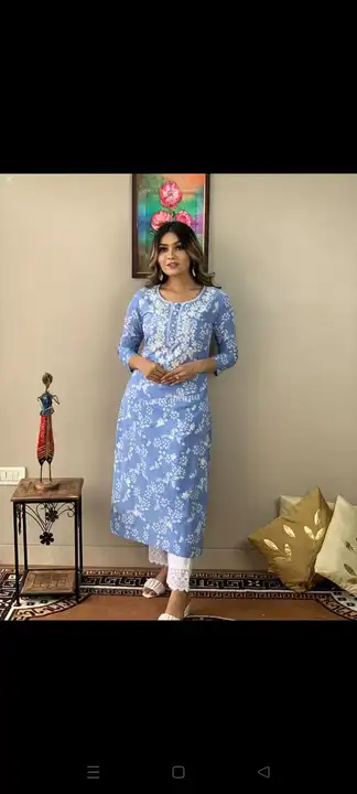 Post image Kurti Pant Set For Women

Top - Embroidery on neck with proshin print 
Bottom - Matching Plain with proshin lace…!

M TO XXL* *38.40.42.44.
